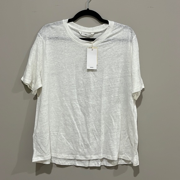 Mango 100% linen T-Shirt Size XXL - Picture 2 of 5